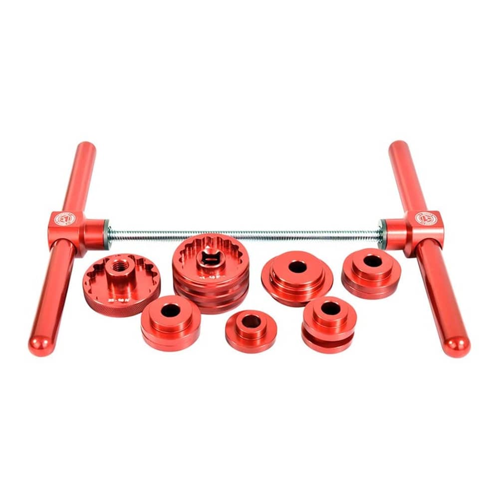 Wheels MFG Bottom Bracket Press Pro Install Kit in Red/Silver - Image 6 of 7