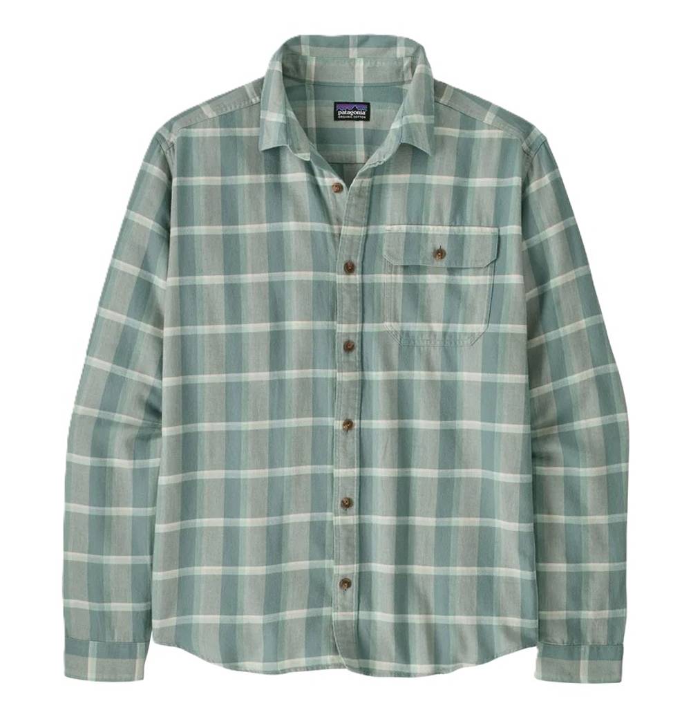 Patagonia Men's Long-Sleeved Lightweight Fjord Flannel Shirt in Marine Layer: Blue Sage - Image 1 of 1