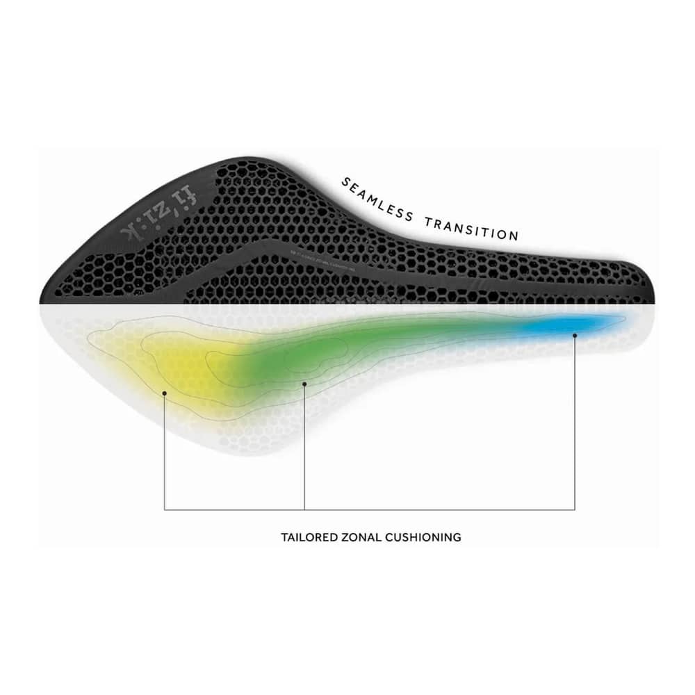 Fizik Vento Arione Adaptive R1 Saddle in Black - Image 8 of 8