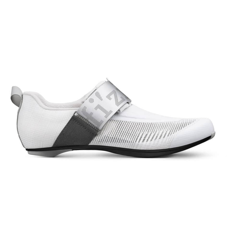 Fizik Transiro Hydra Aeroweave Carbon Shoes in White/Silver - Image 1 of 6