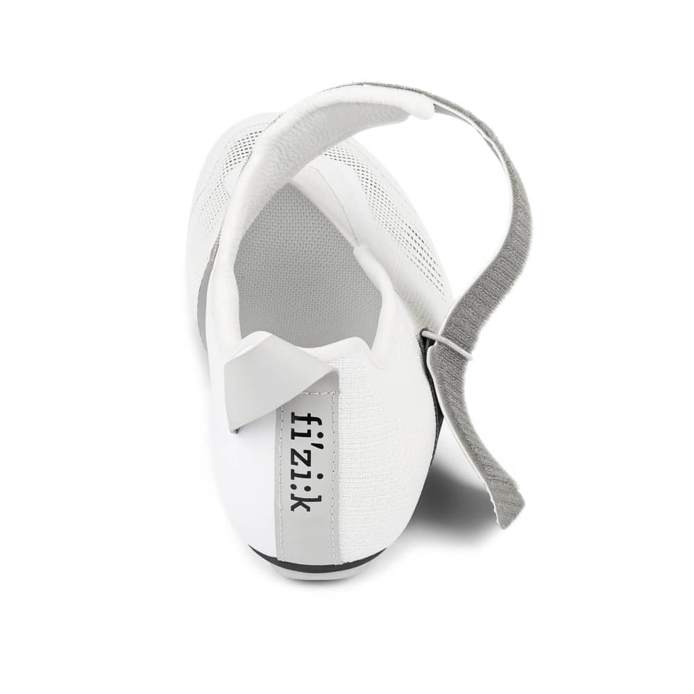 Fizik Transiro Hydra Aeroweave Carbon Shoes in White/Silver - Image 5 of 6