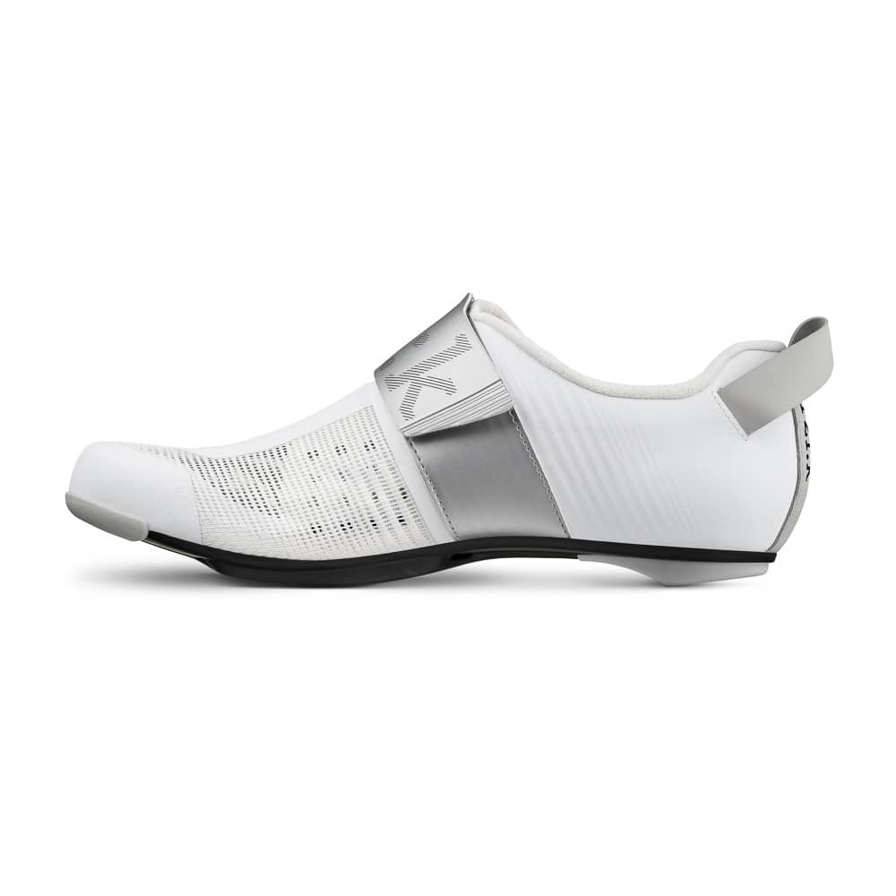 Fizik Transiro Hydra Aeroweave Carbon Shoes in White/Silver - Image 6 of 6