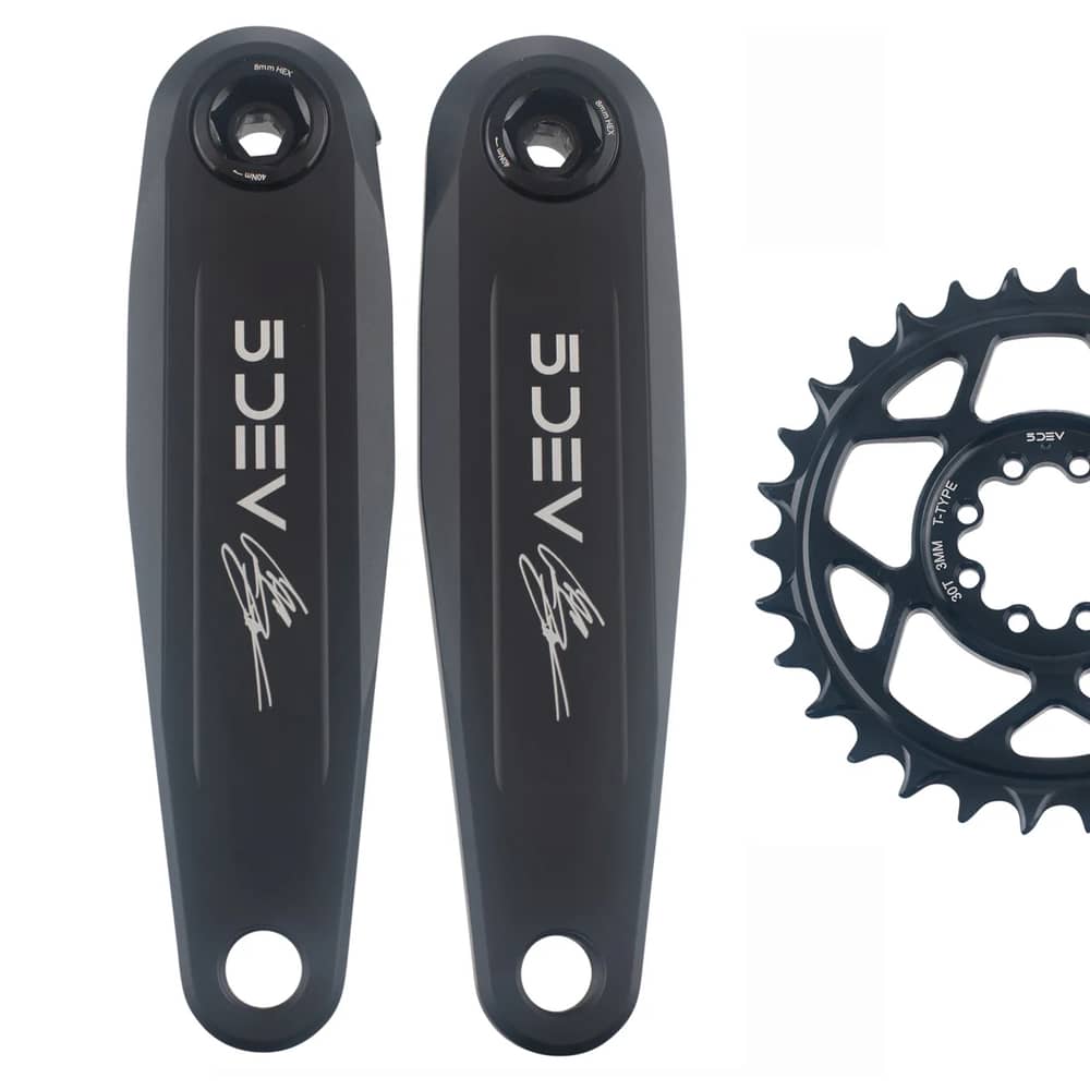 5DEV Cam Zink Signature Freeride Crankarms in Black - Image 2 of 3