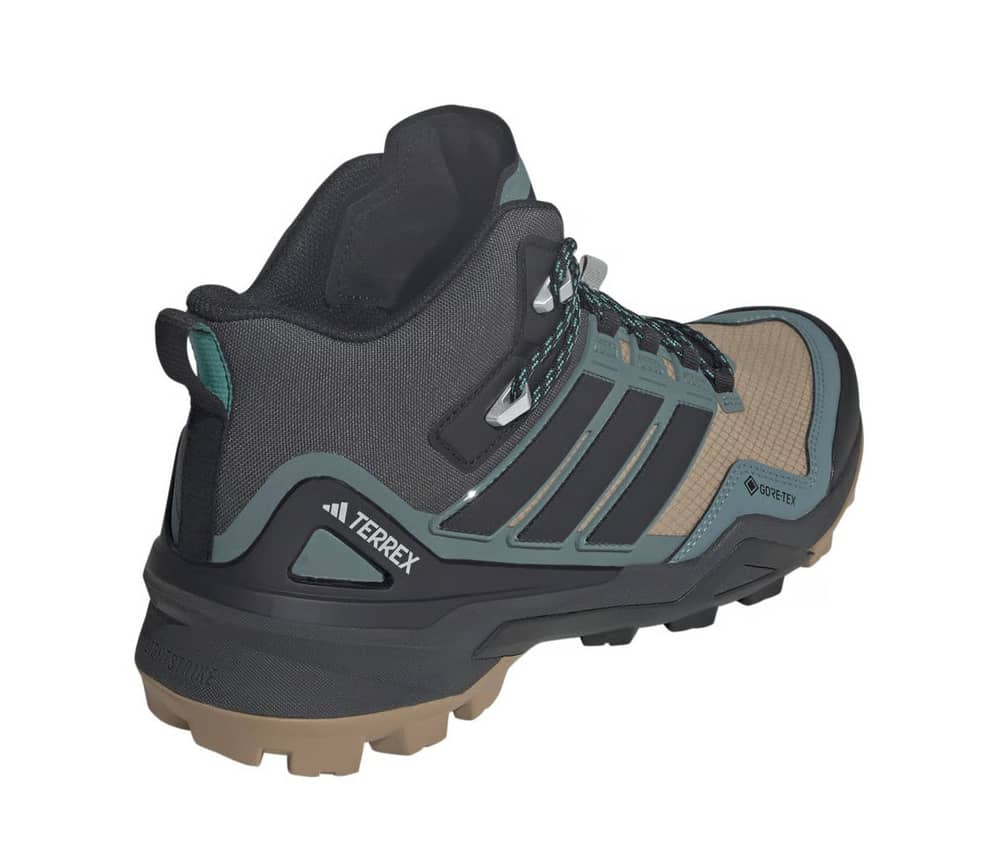 Adidas Terrex Skychaser Mid GTX Shoes in Cardboard/Core Black/Preloved Teal - Image 2 of 12