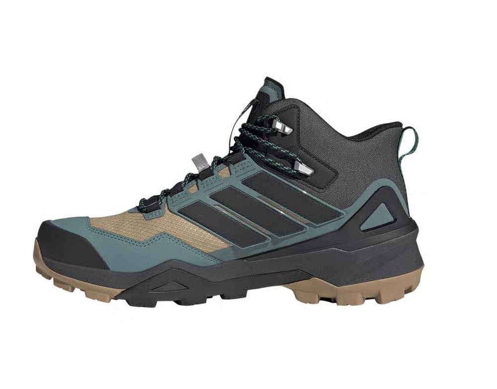 Adidas Terrex Skychaser Mid GTX Shoes in Cardboard/Core Black/Preloved Teal - Image 4 of 12