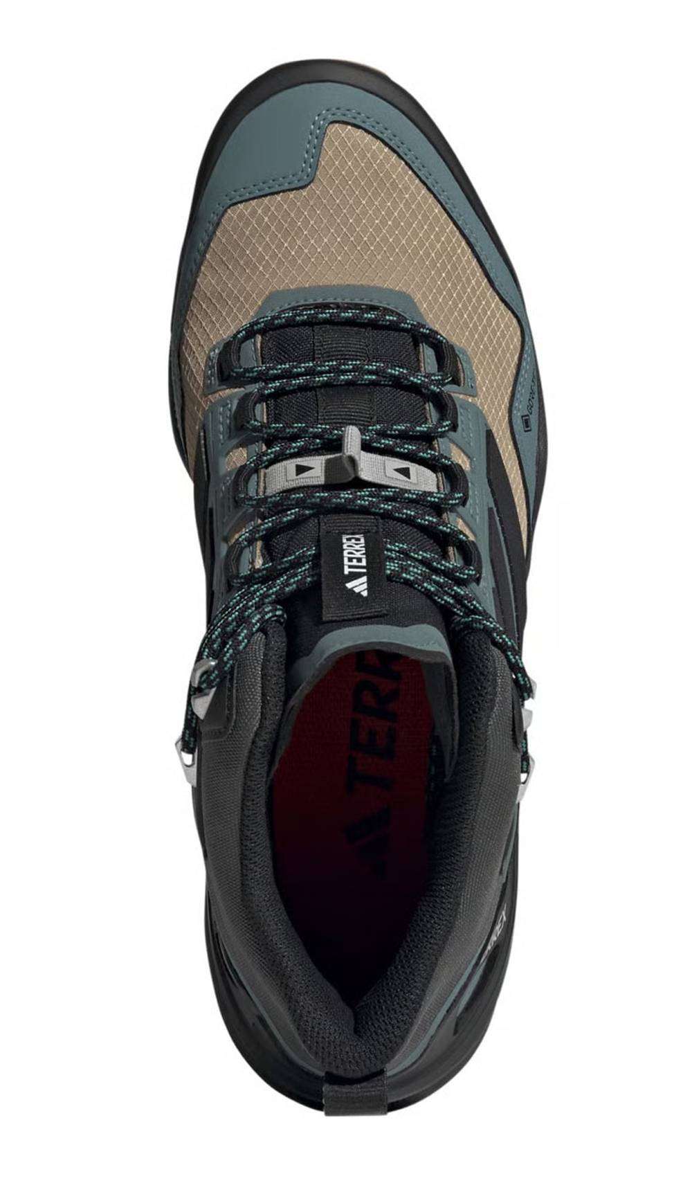 Adidas Terrex Skychaser Mid GTX Shoes in Cardboard/Core Black/Preloved Teal - Image 6 of 12
