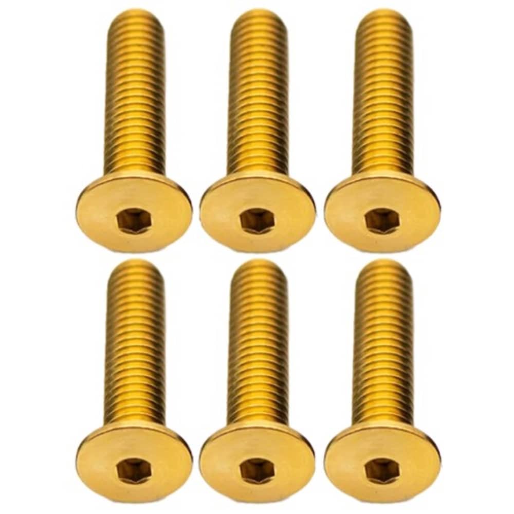 Better Bolts Better Bolts | Low-Profile Titanium Bottle Cage Bolts | Gold | 20Mm, 6Ct - $25.50 at Jenson USA