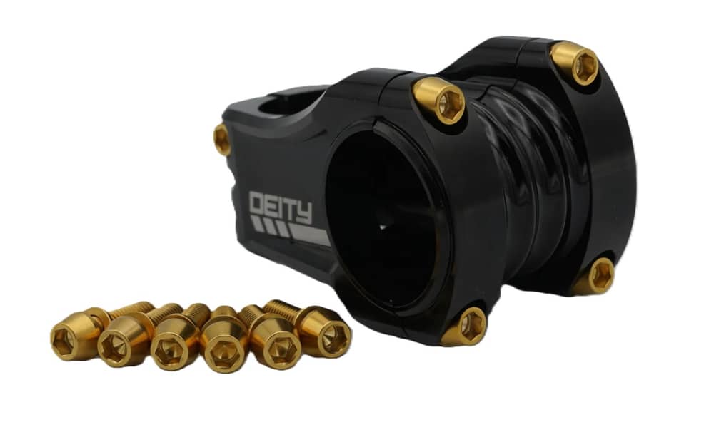 Better Bolts Better Bolts | Deity Copperhead Ti Stem Bolt Kit | Gold | 6/count - $36.00 at Jenson USA