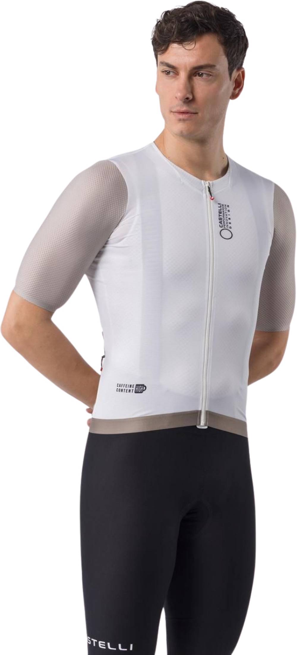 Castelli Corretto Jersey in Ivory/Clay-Black - Image 1 of 2