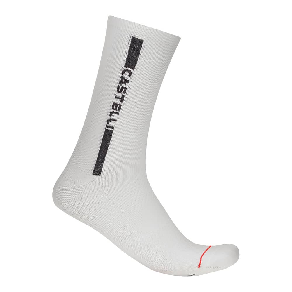 Castelli Linea Logo 15 Sock in White/Black - Image 1 of 1