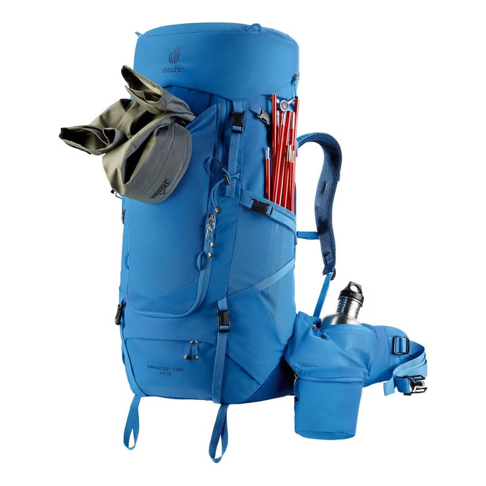 Deuter Aircontact Core 50+10 Backpack in Baltic/Nightblue - Image 5 of 5