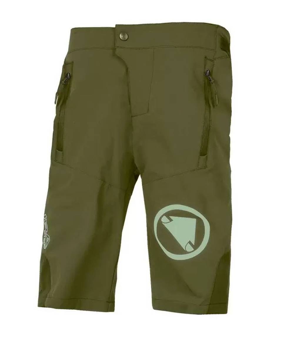 Endura Kids MT500JR Burner Short in Olive Green - Image 1 of 2