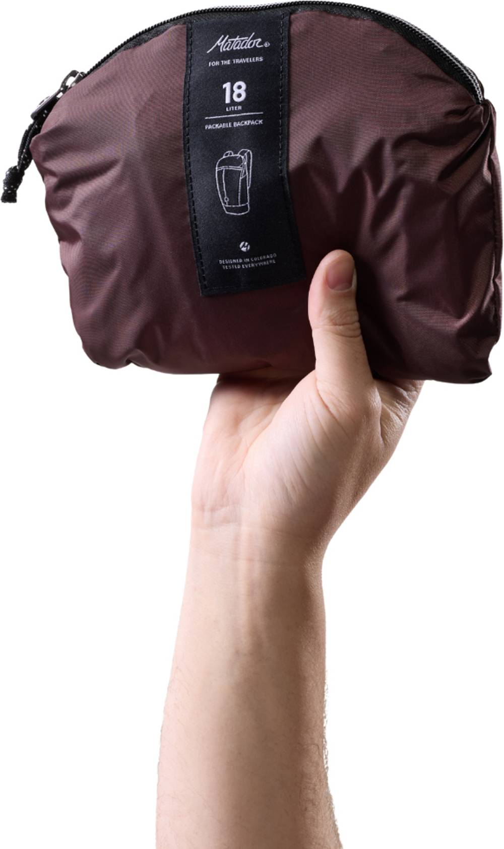 Matador 18L Packable Backpack in Garnet - Image 3 of 3