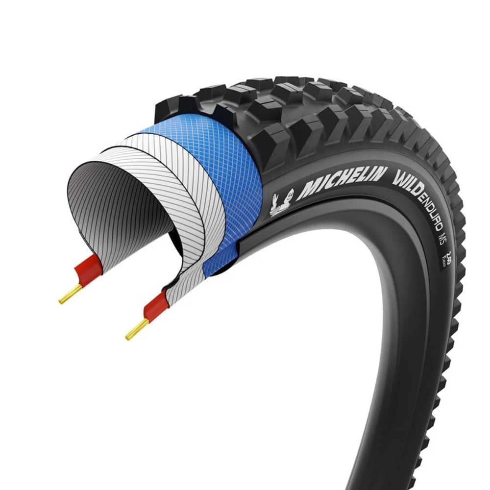 Michelin E-Wild Rear Performance Line 27.5" Tire in Black/Black - Image 6 of 6