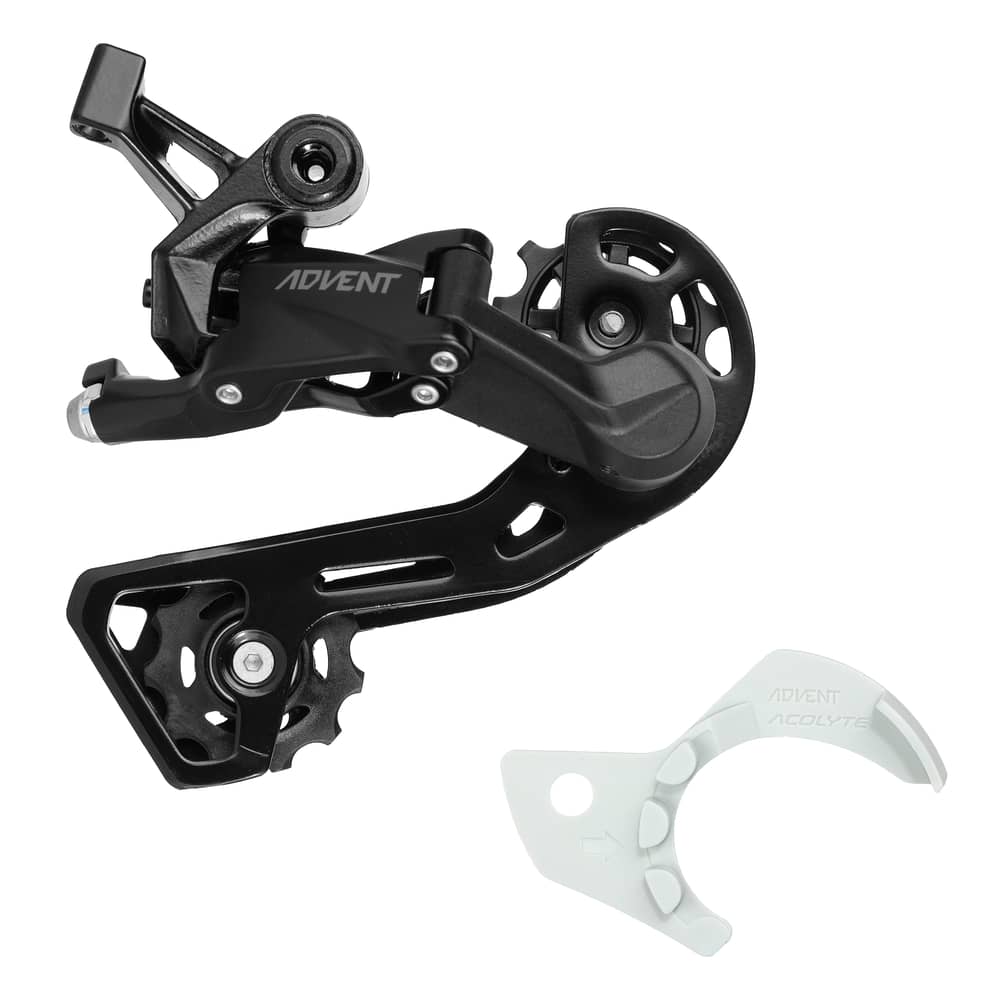 Microshift Advent 9-Speed Rear Derailleur - OE Packaged in Black - Image 1 of 3