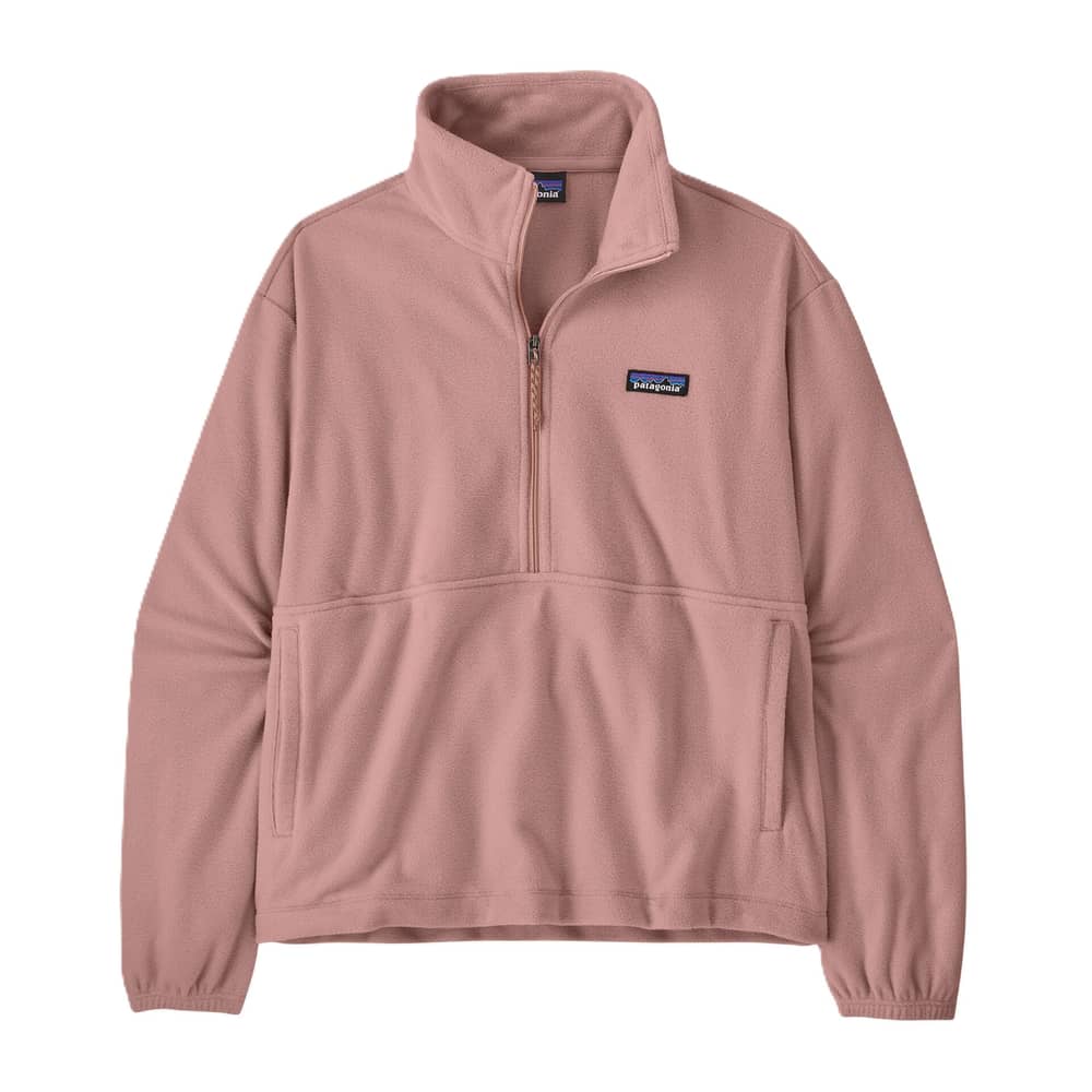 Patagonia Women's Micro D 1/2 Zip Fleece Pullover in Fuzzy Mauve - Image 1 of 2