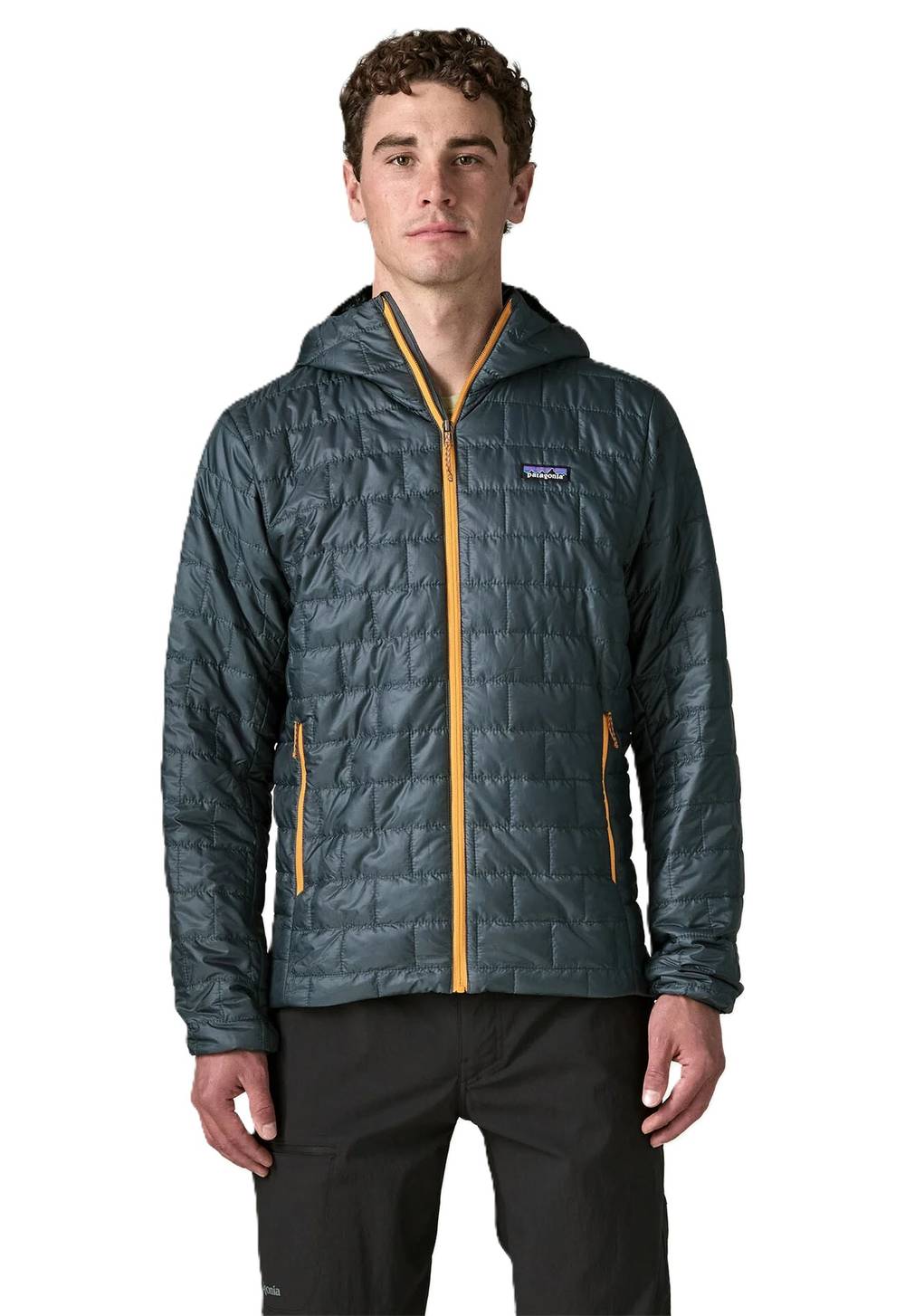 Patagonia Men's Nano Puff Hoody in Summit Blue - Image 2 of 3