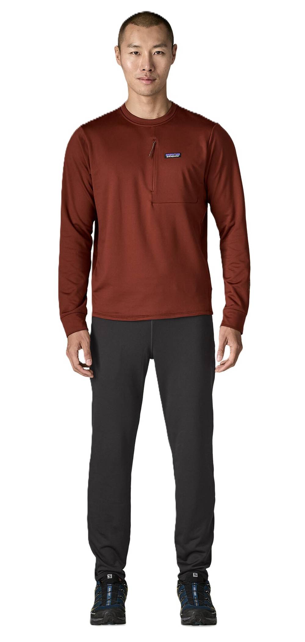 Patagonia Men's R1 Thermal Bottoms in Black - Image 2 of 3