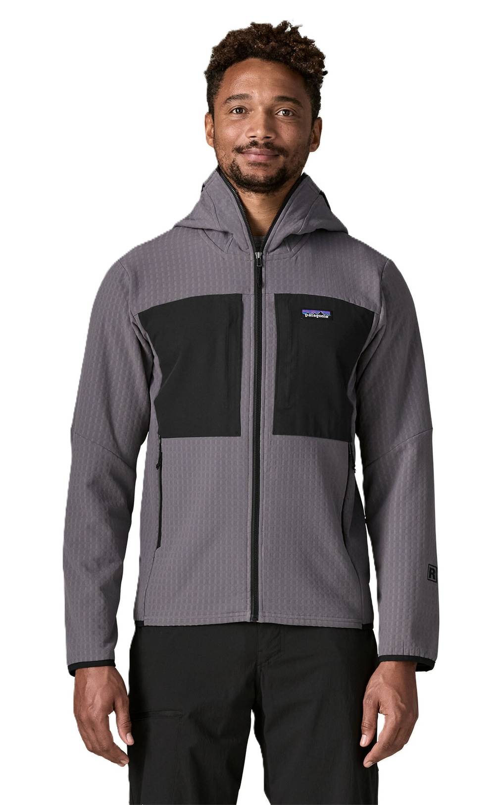 Patagonia Men's R2 TechFace Hoody in May Grey - Image 2 of 2