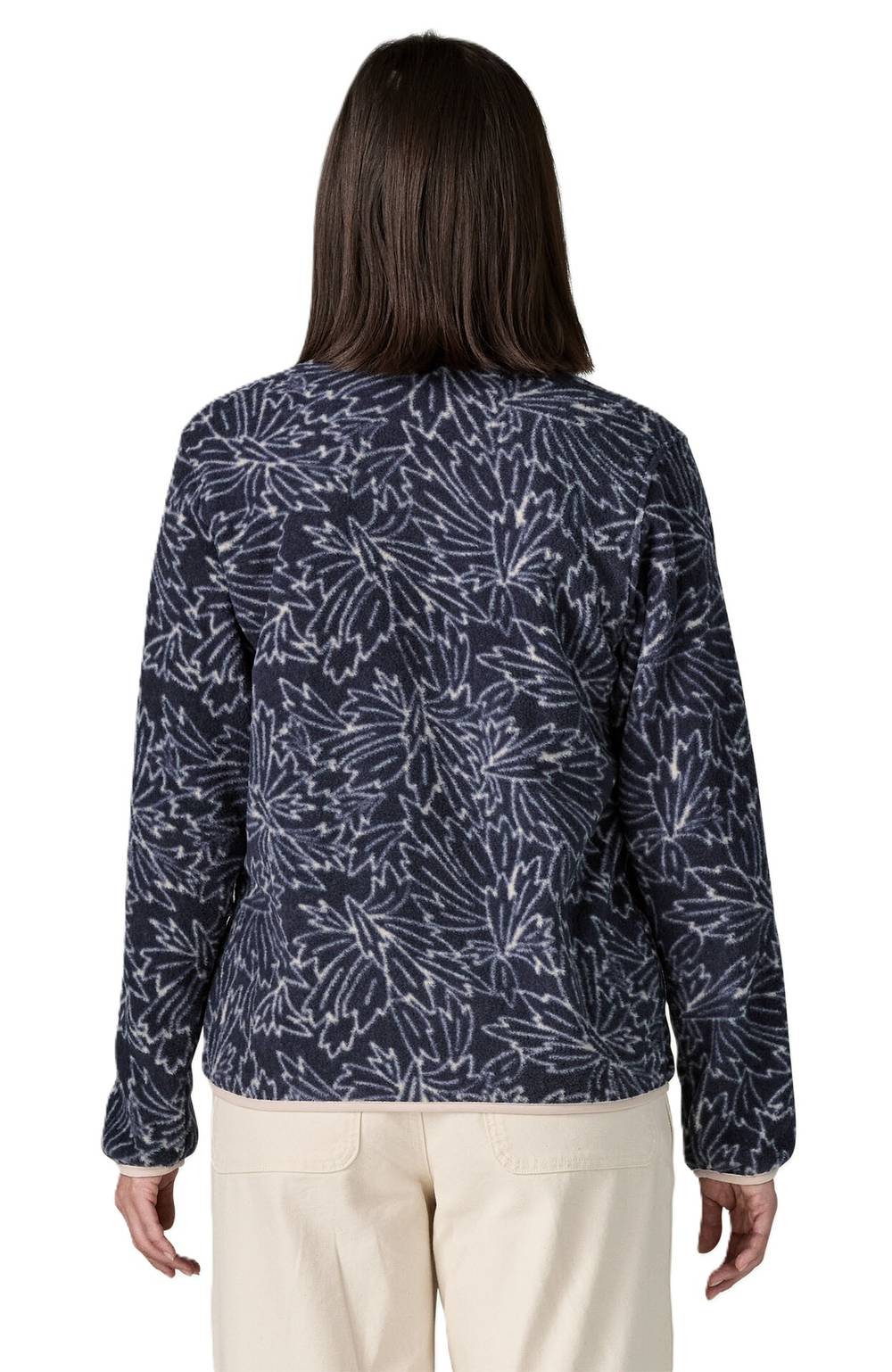 Patagonia Women's Lightweight Synchilla Snap-T Pullover in Saxifrage/Sunken Blue - Image 3 of 3