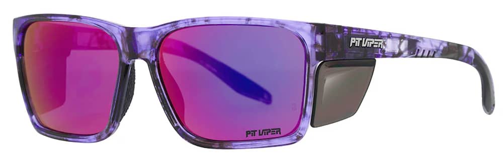 Pit Viper The Shelldon Revlock Sunglasses in Pink/Purple - Image 1 of 5