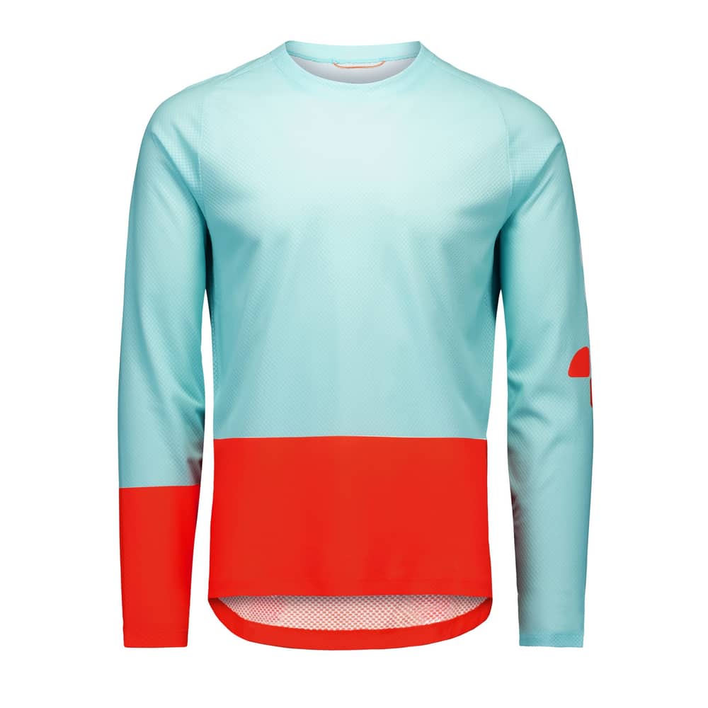 POC Men's Motion Air L/S Jersey in Lazurite Blue/Carnelian Orange - Image 1 of 4