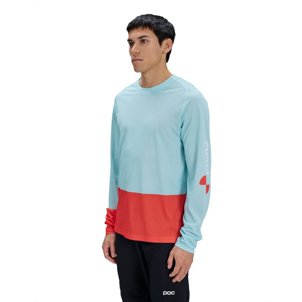 POC Men's Motion Air L/S Jersey in Lazurite Blue/Carnelian Orange - Image 3 of 4