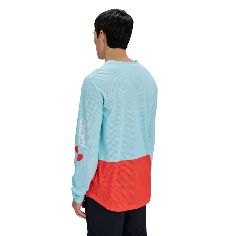POC Men's Motion Air L/S Jersey in Lazurite Blue/Carnelian Orange - Image 4 of 4