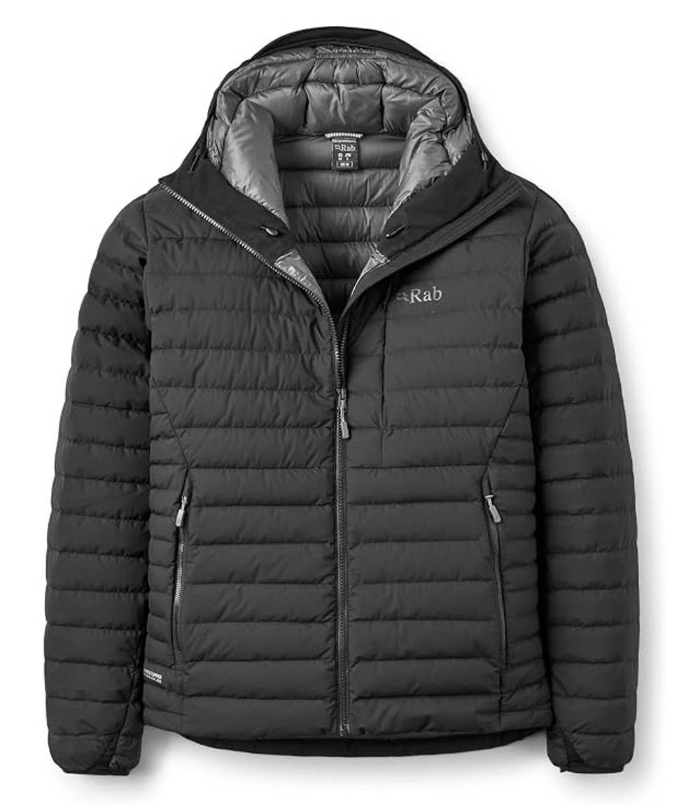 Rab Microlight Windstopper Hoody in Black - Image 1 of 2
