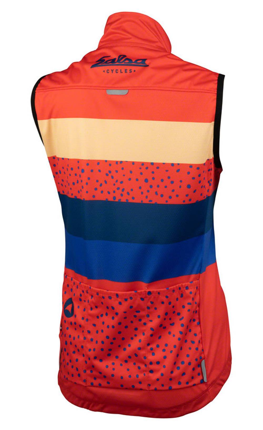Salsa Women's Team Polytone Vest in Red/Stripes - Image 2 of 2