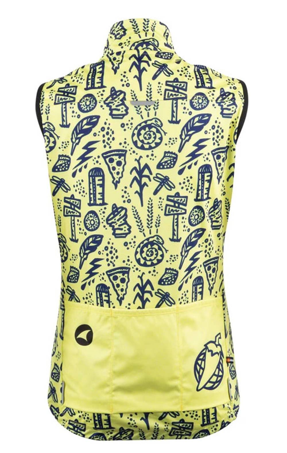 Salsa Women's Gravel Story Vest in Yellow/Dark Blue - Image 2 of 2