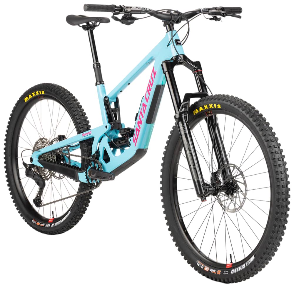 Santa Cruz Nomad 7 CC Deore 2027 Bike in Gloss Aqua Magenta - Image 4 of 5