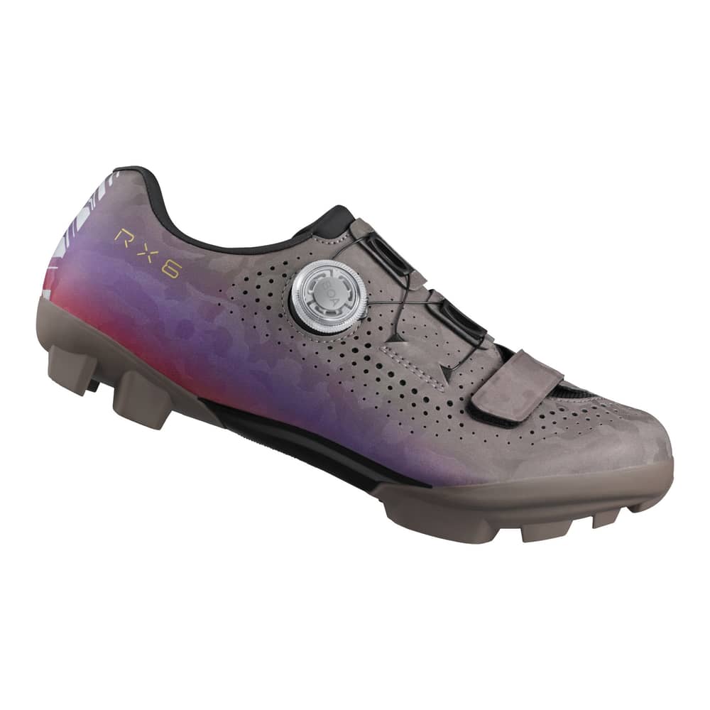 Shimano SH-RX600 Women's Gravel Shoes in Gray/Purple - Image 1 of 7