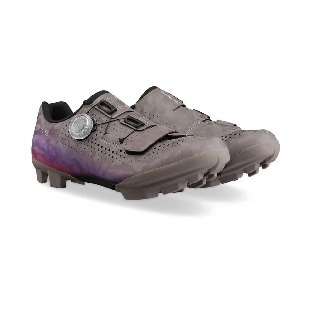 Shimano SH-RX600 Women's Gravel Shoes in Gray/Purple - Image 3 of 7