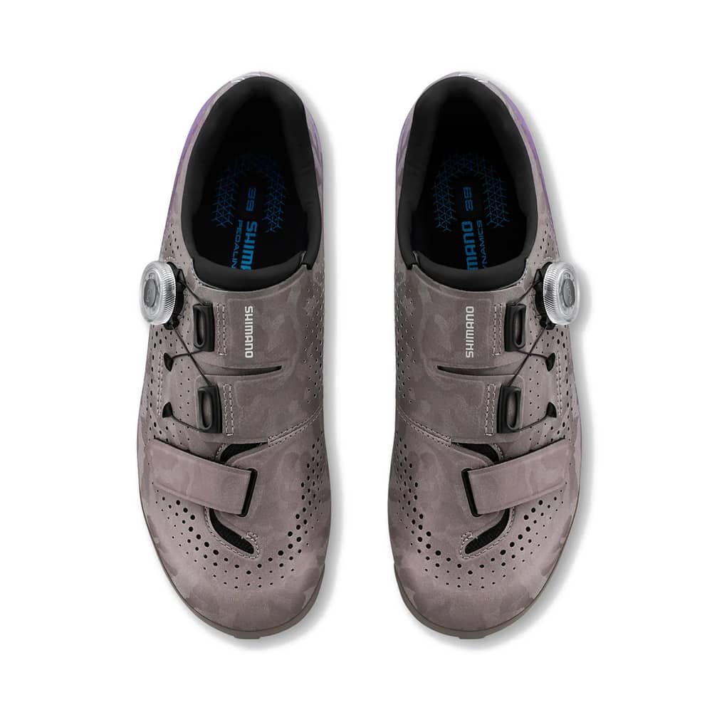 Shimano SH-RX600 Women's Gravel Shoes in Gray/Purple - Image 6 of 7