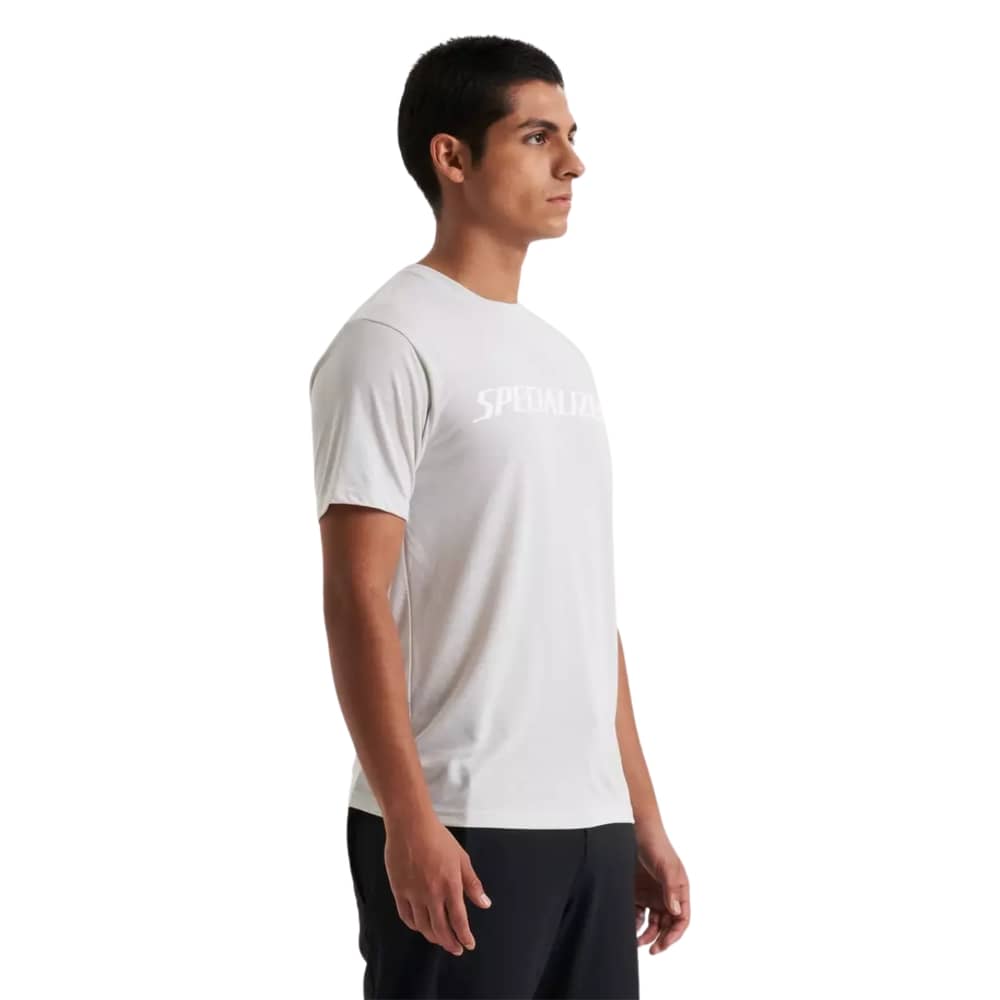 Specialized Wordmark Short Sleeve T-Shirt in Dove Grey - Image 2 of 4