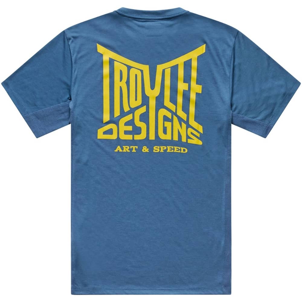 Troy Lee Designs Skyline Ride Short Sleeve Tee in Handlebar Slate - Image 2 of 8