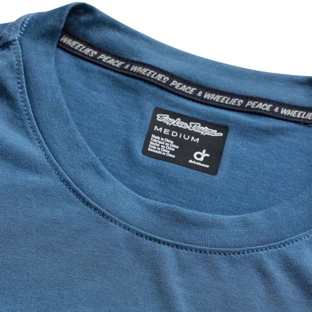 Troy Lee Designs Skyline Ride Short Sleeve Tee in Handlebar Slate - Image 3 of 8