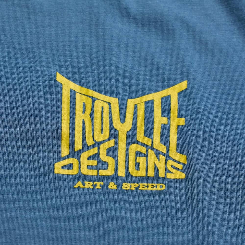 Troy Lee Designs Skyline Ride Short Sleeve Tee in Handlebar Slate - Image 8 of 8