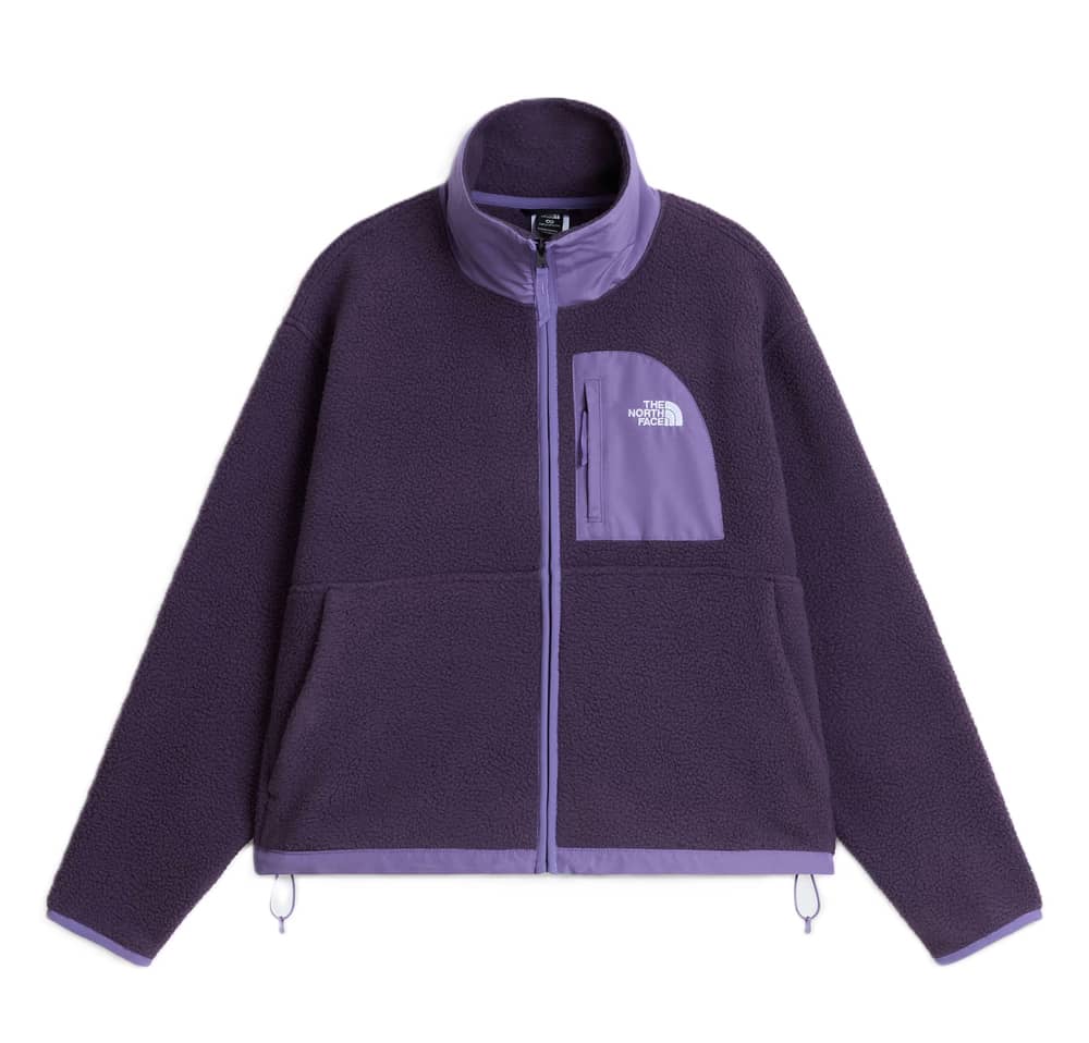 The North Face Women's Performance Fleece Full Zip Hoodie in Endless Dusk Dark Heather/Grounded Plum - Image 1 of 4