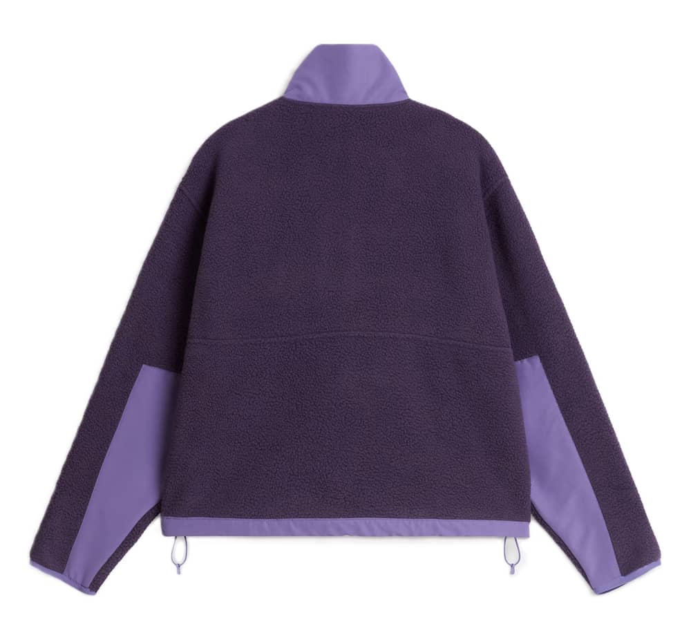 The North Face Women's Performance Fleece Full Zip Hoodie in Endless Dusk Dark Heather/Grounded Plum - Image 2 of 4