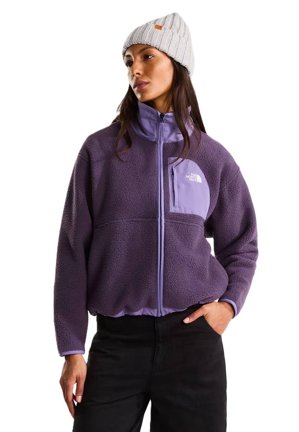 The North Face Women's Yumiori Off Peak Full Zip Jacket in Endless Dusk/Grounded Plum - Image 3 of 4