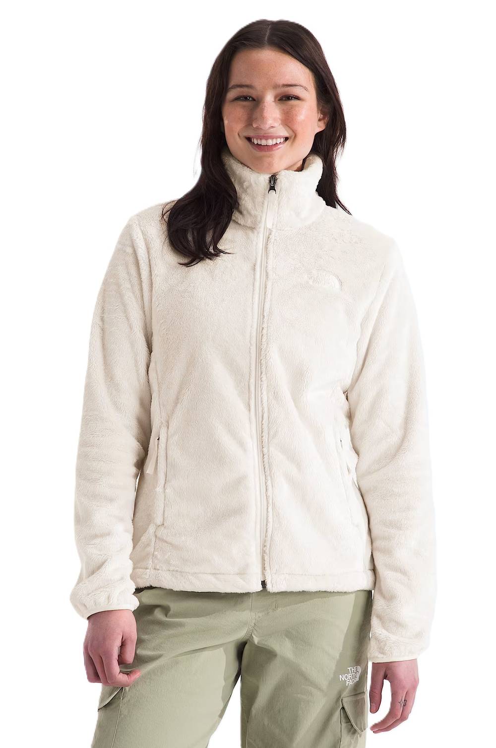The North Face Women's Osito Evolve Full Zip Jacket in White Dune - Image 1 of 3