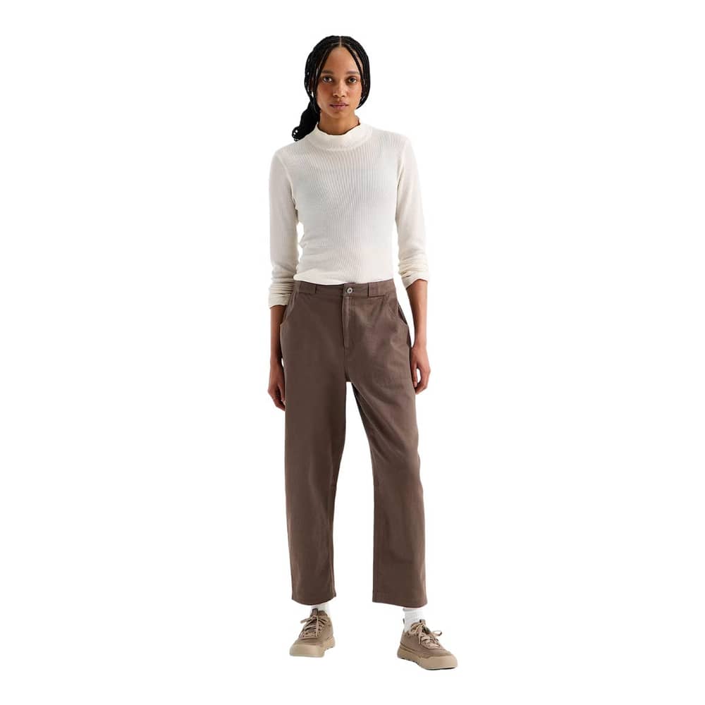 The North Face Women's Pinecrest Heavy Barrel-Leg Pant in Smokey Brown - Image 1 of 8