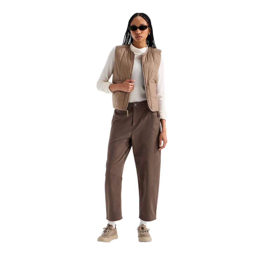 The North Face Women's Pinecrest Heavy Barrel-Leg Pant in Smokey Brown - Image 6 of 8