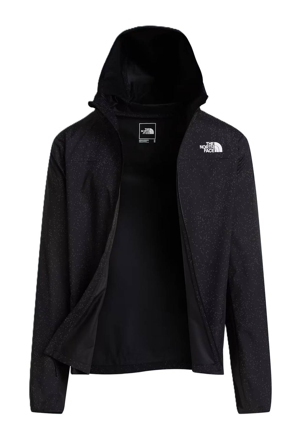 The North Face Men's Fontanales Wind Jacket Reflective in TNF Black Seed Reflective Print - Image 2 of 3