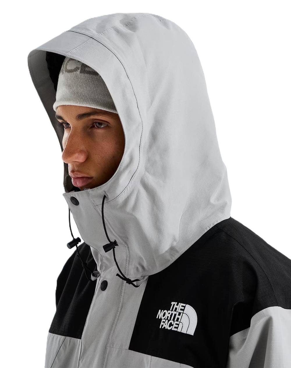 The North Face Men's Dryvent Mono Mountain Jacket in Stone Slab/TNF Black - Image 3 of 4