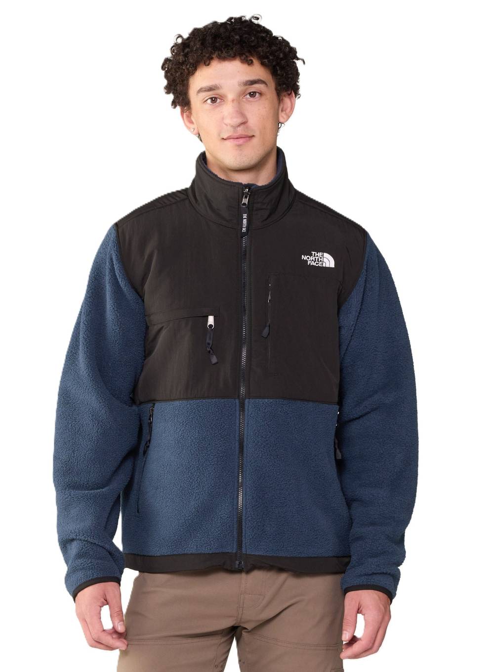 The North Face Men's Retro Denali Jacket in Summit Navy/TNF Black - Image 2 of 3