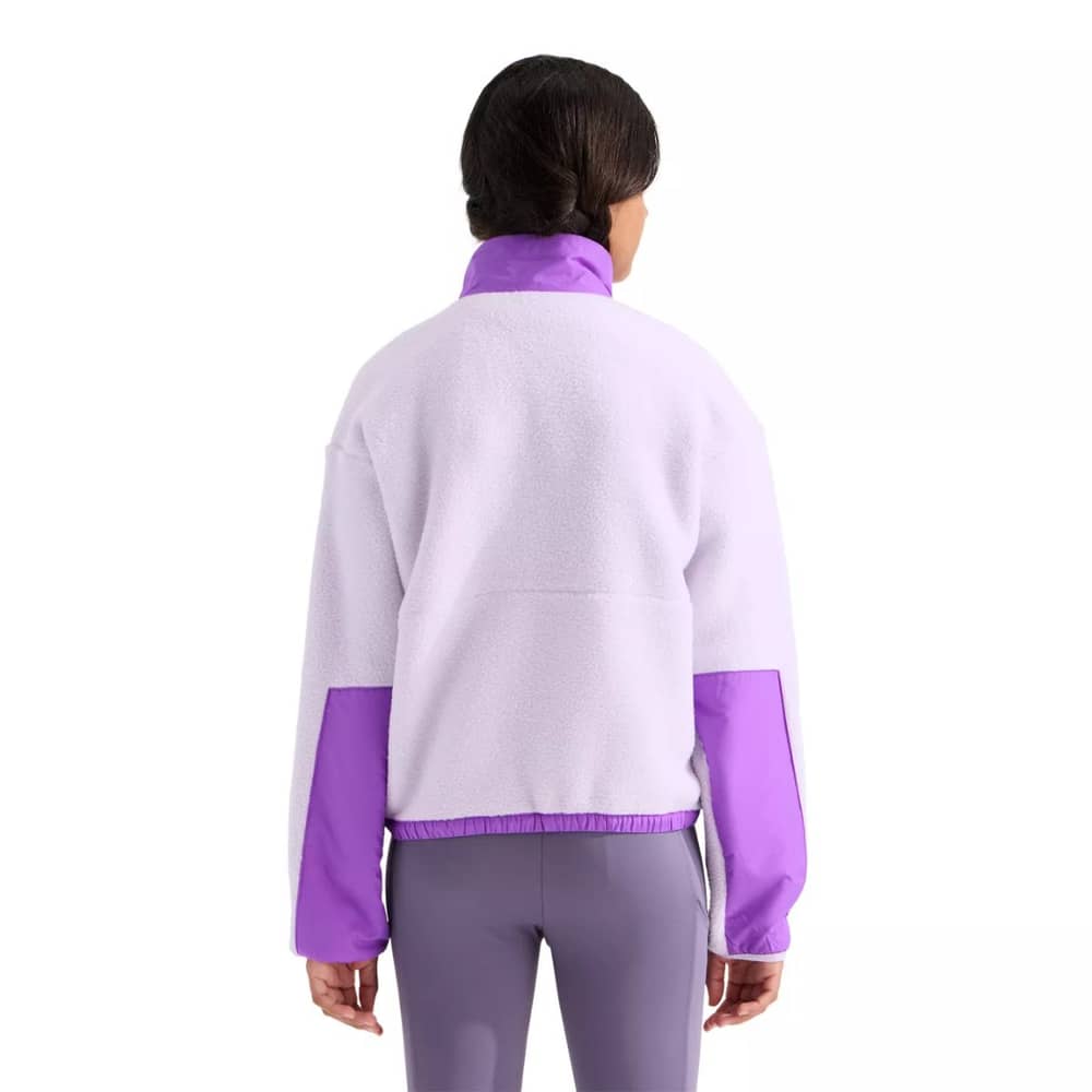 The North Face Girls' Yumiori Off Peak Full Zip Jacket in Ice Lilac/Elevation Purple - Image 2 of 3