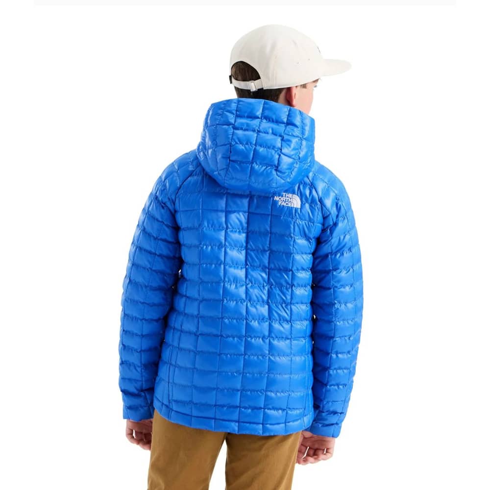 The North Face Teen THERMOBALL Hooded Jacket in Active Blue - Image 3 of 4